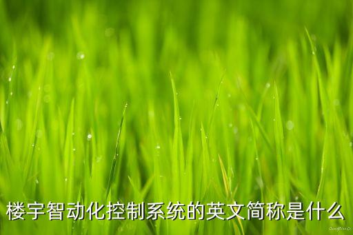 樓宇自動(dòng)化系統(tǒng)簡(jiǎn)稱為，樓宇智動(dòng)化控制系統(tǒng)的英文簡(jiǎn)稱是什么