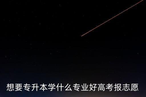 想要專升本學(xué)什么專業(yè)好高考報(bào)志愿