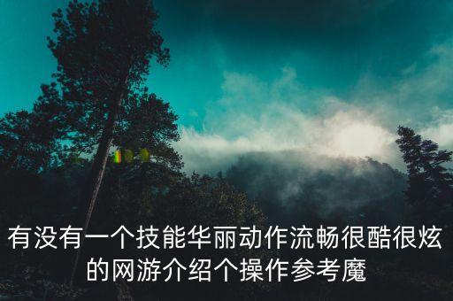 有沒有一個技能華麗動作流暢很酷很炫的網(wǎng)游介紹個操作參考魔