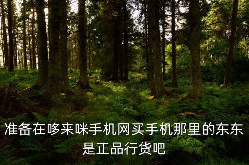 準備在哆來咪手機網買手機那里的東東是正品行貨吧
