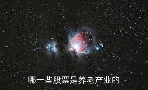 哪一些股票是養(yǎng)老產(chǎn)業(yè)的