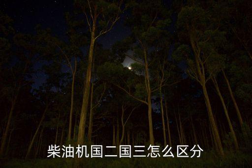柴油機國二國三怎么區(qū)分