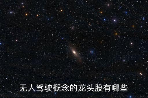 無人駕駛概念的龍頭股有哪些