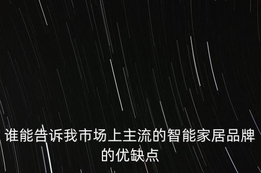 誰(shuí)能告訴我市場(chǎng)上主流的智能家居品牌的優(yōu)缺點(diǎn)