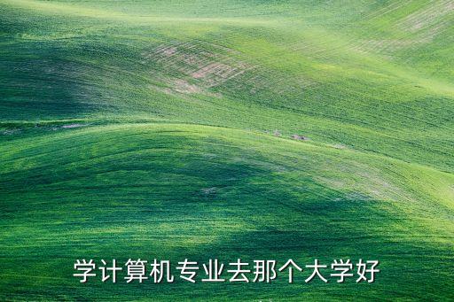 學(xué)計算機專業(yè)去那個大學(xué)好