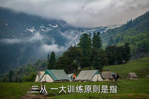 三從 一大訓(xùn)練原則是指