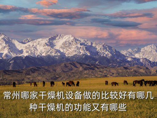 常州哪家干燥機(jī)設(shè)備做的比較好有哪幾種干燥機(jī)的功能又有哪些