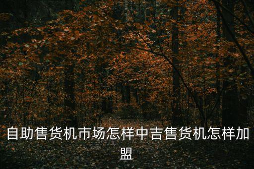 我想加盟自動售貨機，自動售賣機加盟哪家好