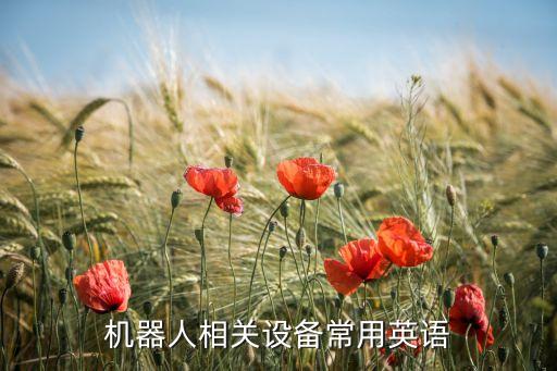 智能設(shè)備有哪些產(chǎn)品用英語(yǔ)說(shuō)，機(jī)器人相關(guān)設(shè)備常用英語(yǔ)