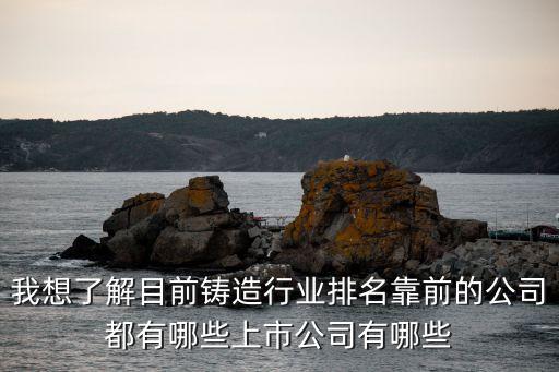我想了解目前鑄造行業(yè)排名靠前的公司都有哪些上市公司有哪些