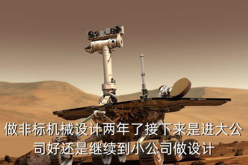 做非標(biāo)機械設(shè)計兩年了接下來是進大公司好還是繼續(xù)到小公司做設(shè)計