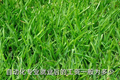 自動化專業(yè)就業(yè)后的工資一般為多少