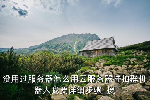 沒用過服務器怎么用云服務器掛扣群機器人我要詳細步驟  搜