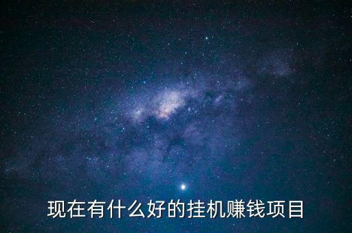 現(xiàn)在有什么好的掛機(jī)賺錢(qián)項(xiàng)目