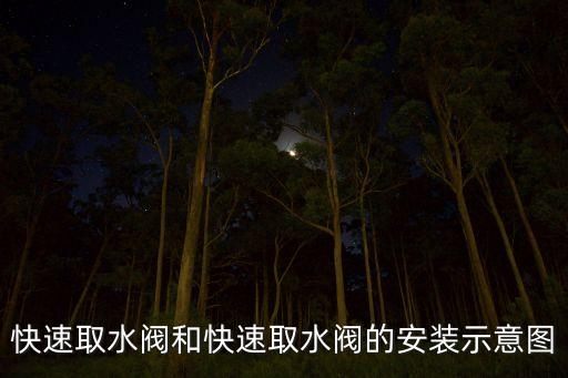 快速取水閥和快速取水閥的安裝示意圖