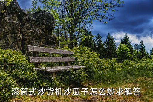 滾筒式炒貨機炒瓜子怎么炒求解答