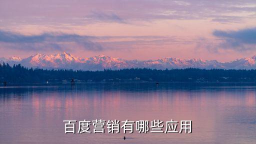百度網(wǎng)絡(luò)營(yíng)銷app，百度營(yíng)銷有哪些應(yīng)用