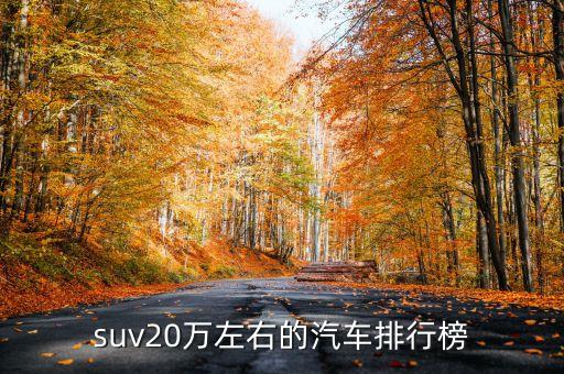 汽車排行榜suv，suv20萬左右的汽車排行榜
