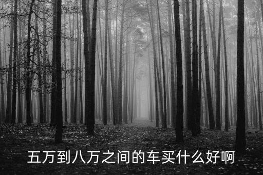 五萬到八萬之間的車買什么好啊