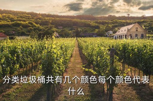 分類(lèi)垃圾桶共有幾個(gè)顏色每個(gè)顏色代表什么