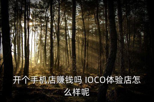 開(kāi)個(gè)手機(jī)店賺錢嗎 IOCO體驗(yàn)店怎么樣呢