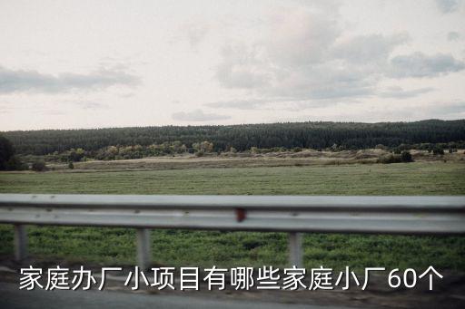 家庭辦廠小項(xiàng)目有哪些家庭小廠60個(gè)