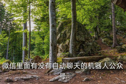 微信里面有沒有自動(dòng)聊天的機(jī)器人公眾號(hào)