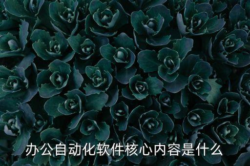 辦公自動(dòng)化的核心是，什么是辦公室自動(dòng)化