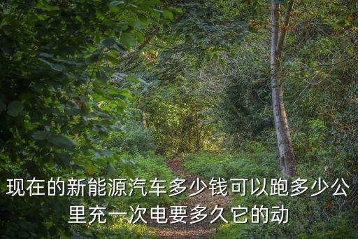 現(xiàn)在的新能源汽車多少錢可以跑多少公里充一次電要多久它的動