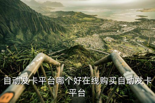 自動發(fā)卡平臺哪個好在線購買自動發(fā)卡平臺