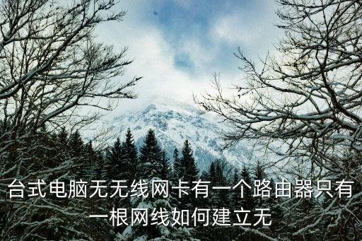 臺式電腦無無線網(wǎng)卡有一個路由器只有一根網(wǎng)線如何建立無