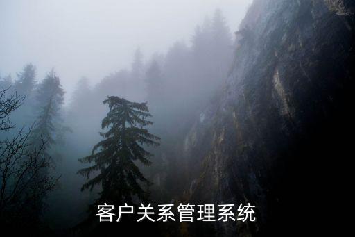 客戶關系管理系統(tǒng)