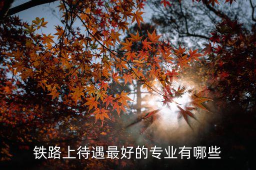 文科鐵路最好的5個(gè)專業(yè)，鐵路上待遇最好的專業(yè)有哪些