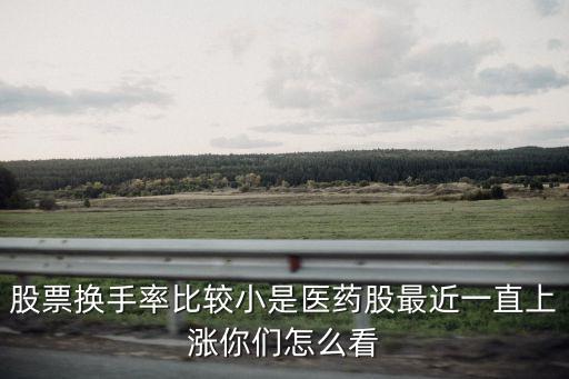 股票換手率比較小是醫(yī)藥股最近一直上漲你們怎么看