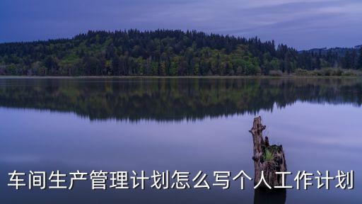 車間生產(chǎn)管理計劃怎么寫個人工作計劃