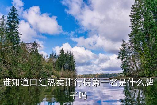 熱銷產(chǎn)品排行榜第一名，誰(shuí)知道口紅熱賣排行榜第一名是什么牌子嗎