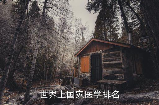 世界上國(guó)家醫(yī)學(xué)排名