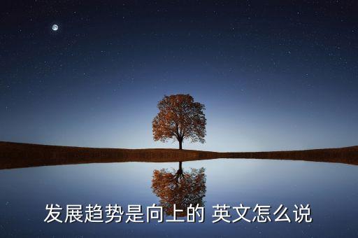 發(fā)展趨勢是向上的 英文怎么說