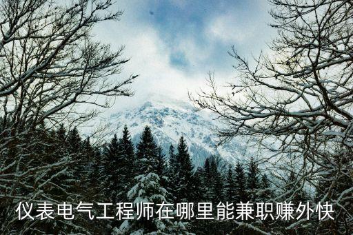 儀表電氣工程師在哪里能兼職賺外快