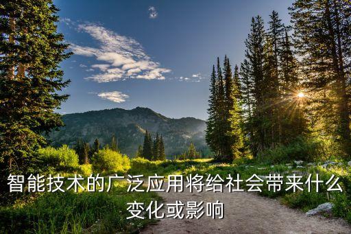 智能技術(shù)的廣泛應(yīng)用將給社會(huì)帶來什么變化或影響