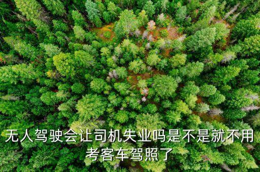無人駕駛會讓司機(jī)失業(yè)嗎是不是就不用考客車駕照了