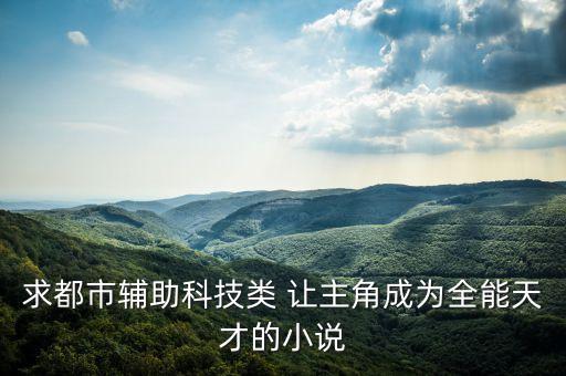 求都市輔助科技類 讓主角成為全能天才的小說