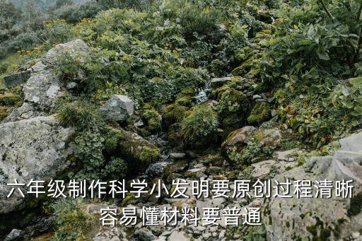 六年級(jí)制作科學(xué)小發(fā)明要原創(chuàng)過(guò)程清晰容易懂材料要普通