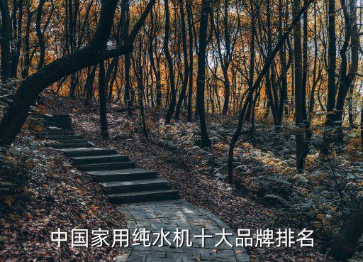 中國家用純水機十大品牌排名