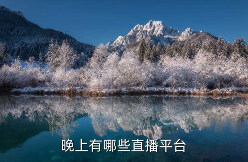 晚上有哪些直播平臺(tái)