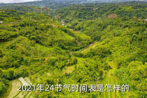 2021年24節(jié)氣時間表是怎樣的