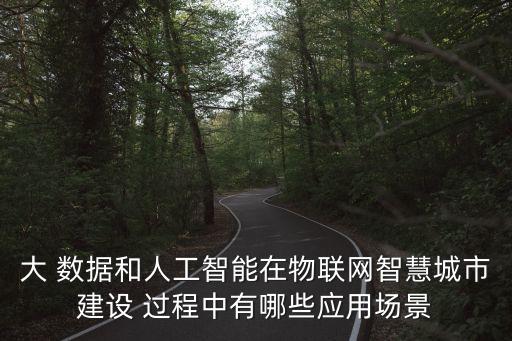 大 數(shù)據(jù)和人工智能在物聯(lián)網(wǎng)智慧城市建設(shè) 過(guò)程中有哪些應(yīng)用場(chǎng)景