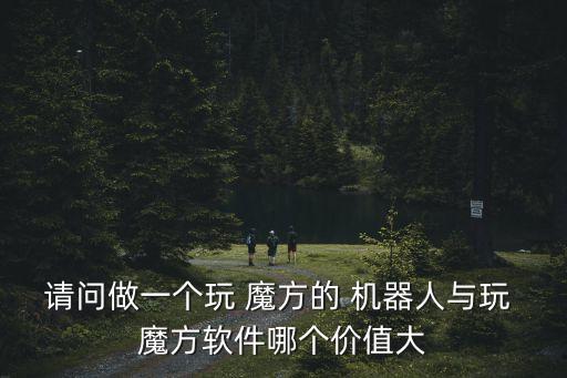 請問做一個玩 魔方的 機(jī)器人與玩 魔方軟件哪個價值大