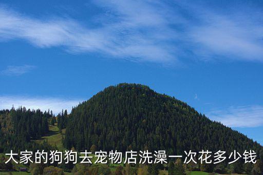 大家的狗狗去寵物店洗澡一次花多少錢(qián)