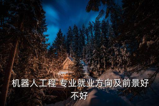  機器人工程 專業(yè)就業(yè)方向及前景好不好